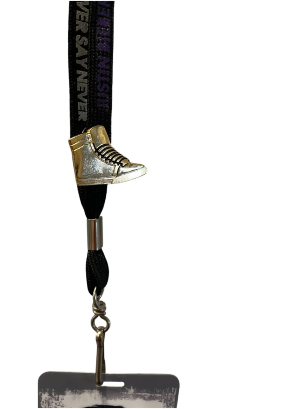 Authentic Justin Bieber Never Say Never Laminate Lanyard + Glow Stick Concert